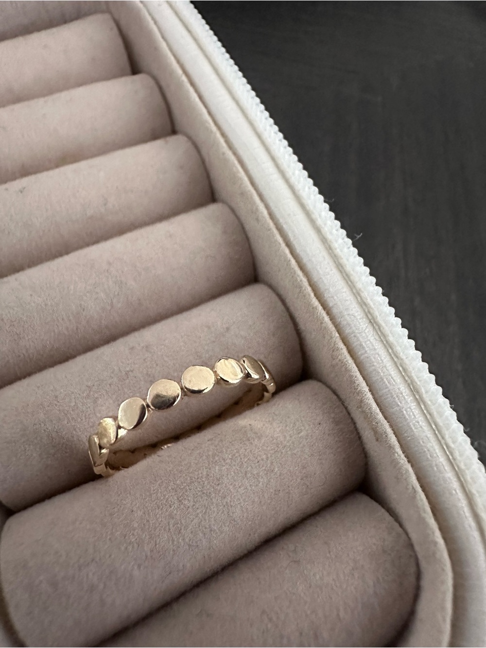 Mejuri 14k Yellow Gold Dot Ring